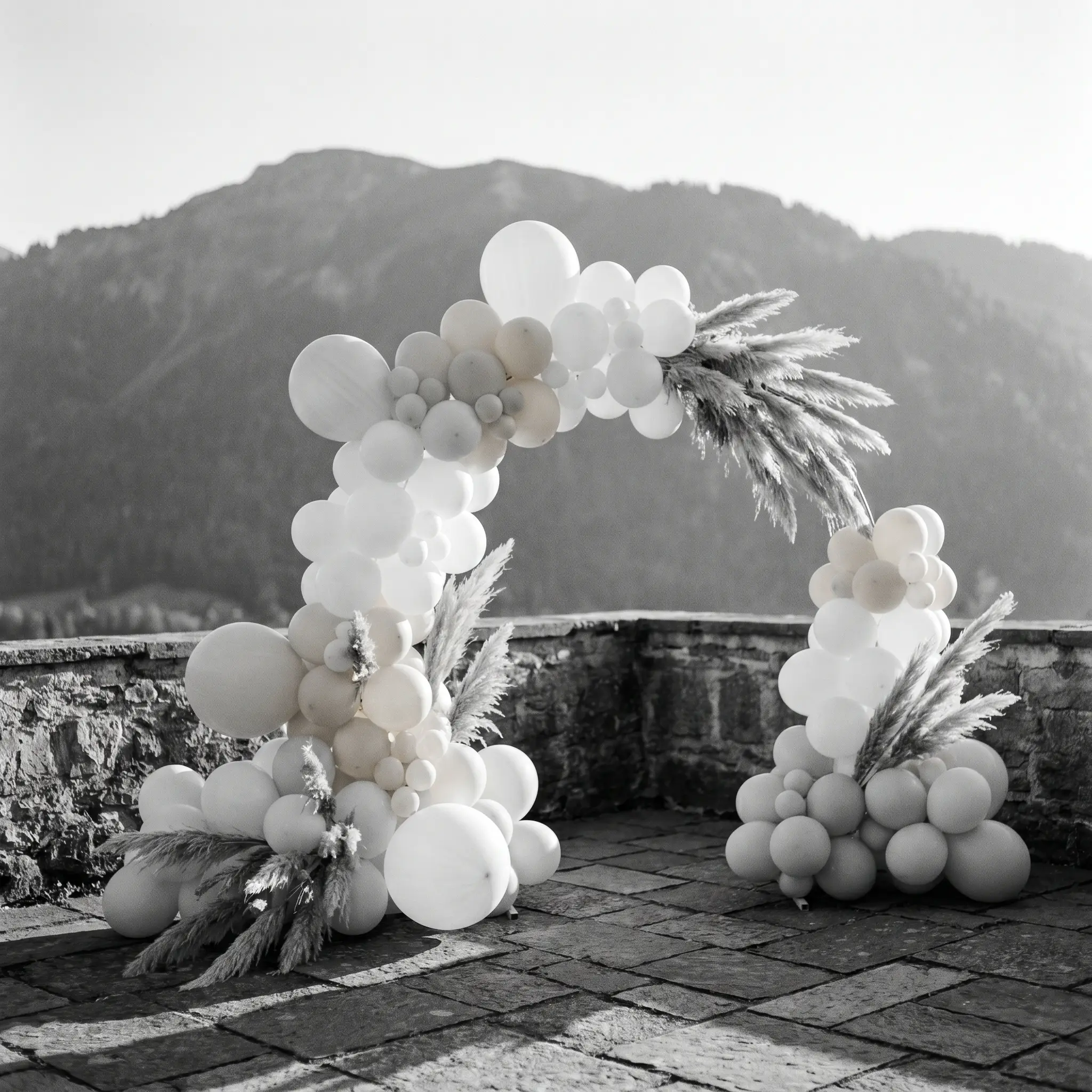 Monochrome White Balloon